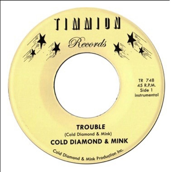 Cold Diamond & Mink - Trouble (Instrumental) / It Will Get Better (Instrumental)