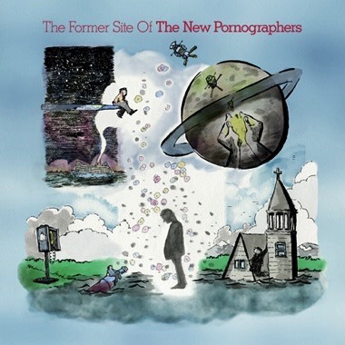 The New Pornographers - Former Site Of (Orange & Red Marble Vinyl)
