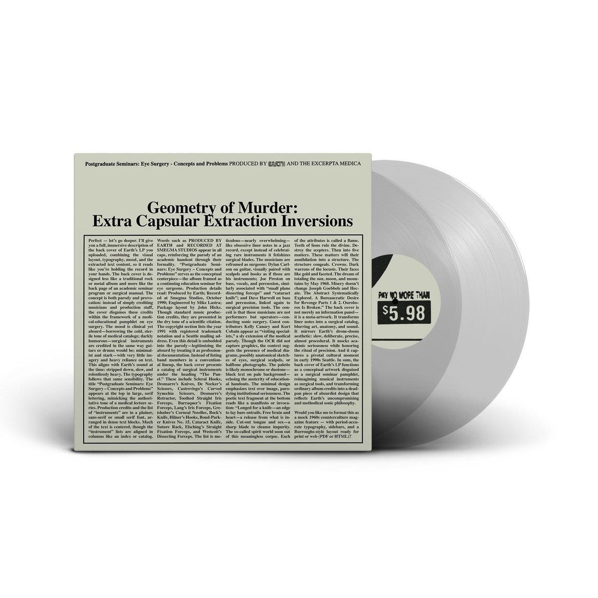 Earth X Black Noise - Geometry Of Murder. Extra Capsular Extraction Inversions