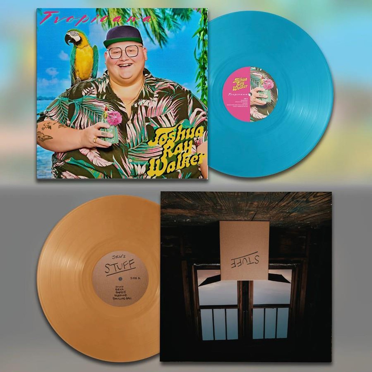 Joshua Ray Walker - Tropicana / Stuff (Turquoise/Tan Vinyl)