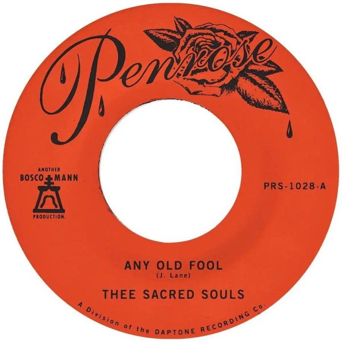 Thee Sacred Souls - Any Old Fool / Price I'll Pay