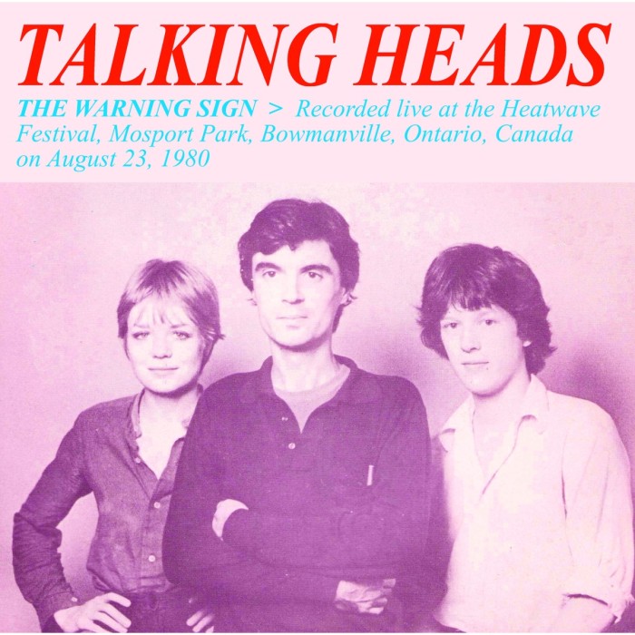 Talking Heads - Warning Sign. Recorded Live At The Heatwave Festival, Mospor