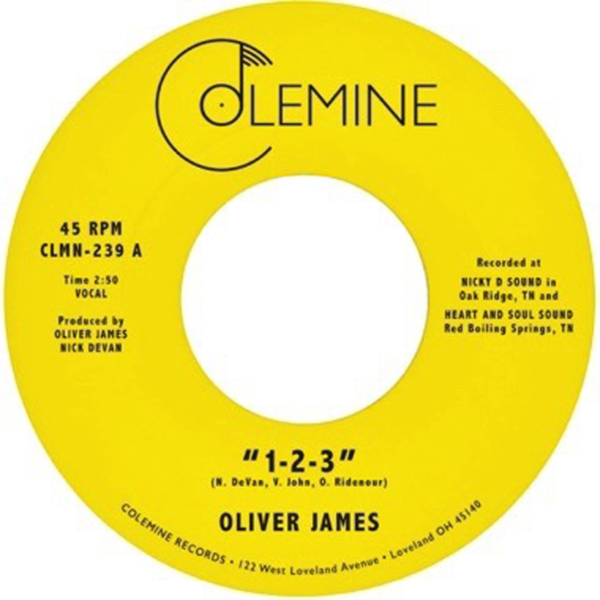 Oliver James - 1-2-3 / Nothing Is Forever