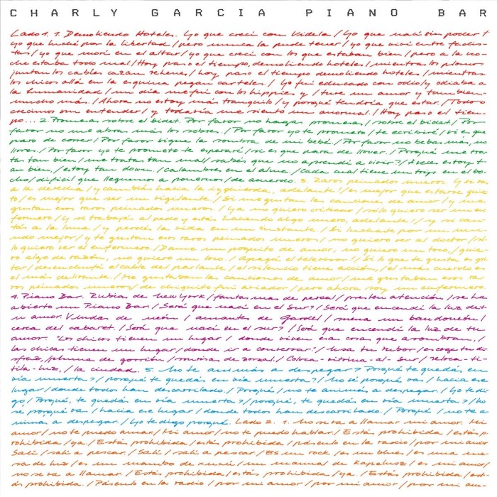 Charly García - Piano Bar (Limited Solid White Vinyl Lp)