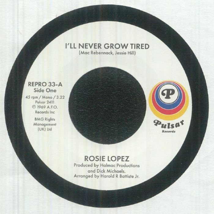 Rosie Lopez - I'll Never Grow Tired / Too Hot To Hold