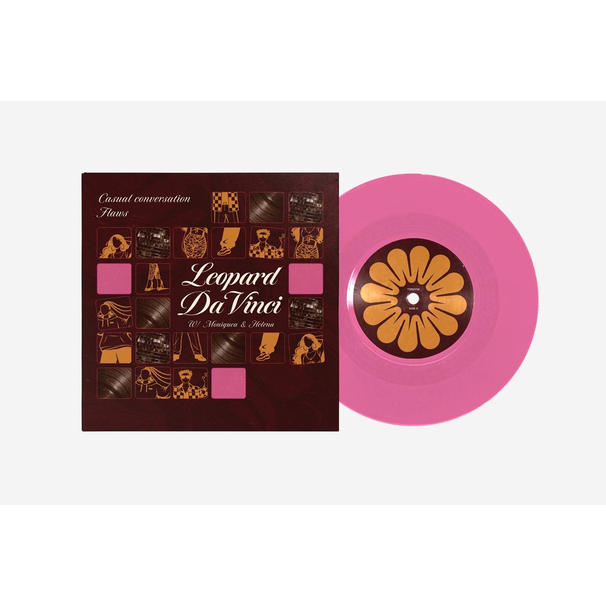 Leopard Davinci & Moniquea & Helena - Casual Conversation / Flaws (Pink Vinyl)