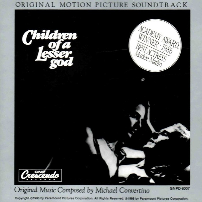 Ost - Children Of A Lesser God (Original Motion Picture Soundtrack)