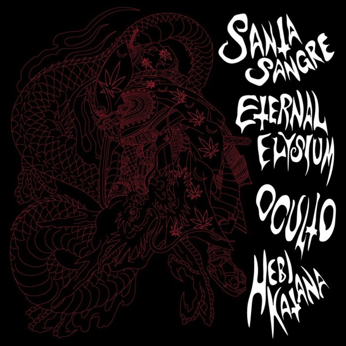 Santa Sangre & Eternal Elysium & Oculto & Hebi Katana - Split (Green Marbled Vinyl)