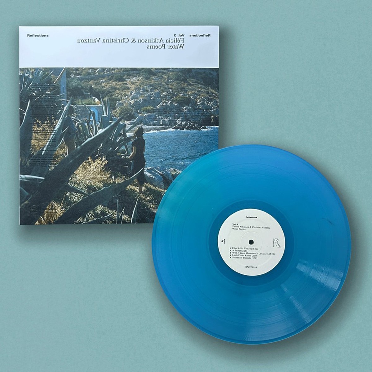 Félicia Atkinson & Christina Vantzou - Reflections Vol. 3. Water Poems (Glacial Blue Vinyl)