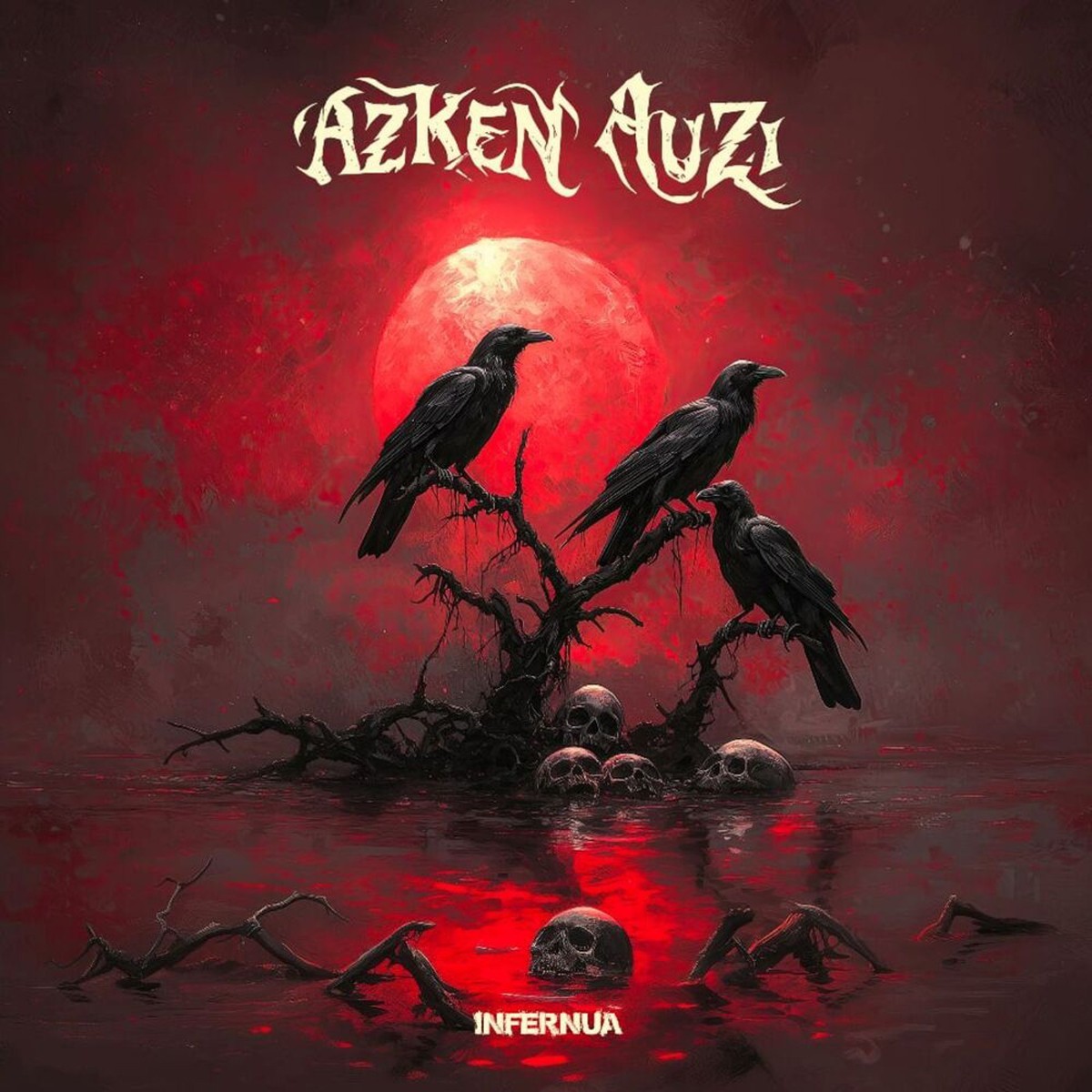 Azken Auzi - Infernua (White With Red Marble)