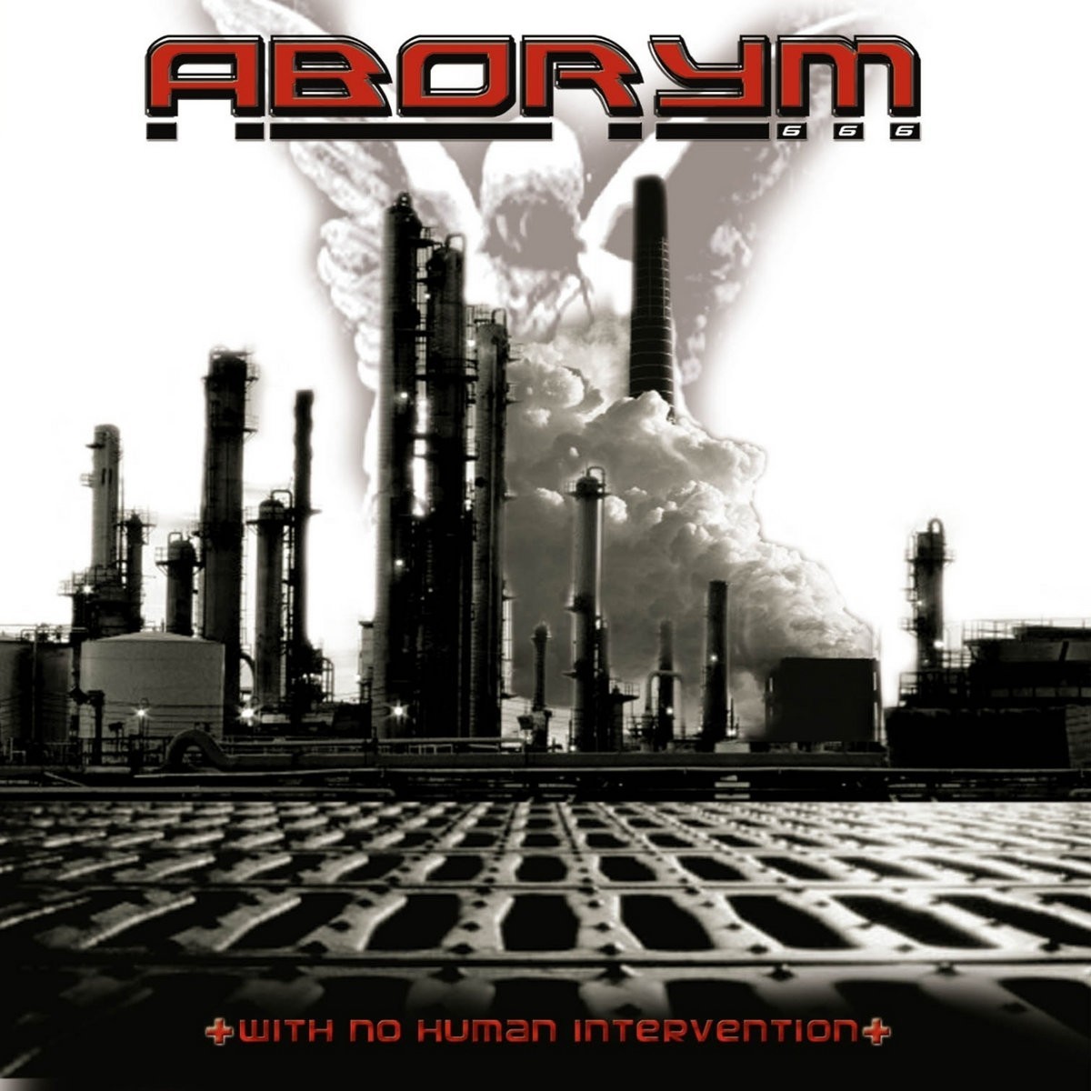 Aborym - With No Human Intervention (Color In Color+Splatter Red, Transparent Black Vinyl)