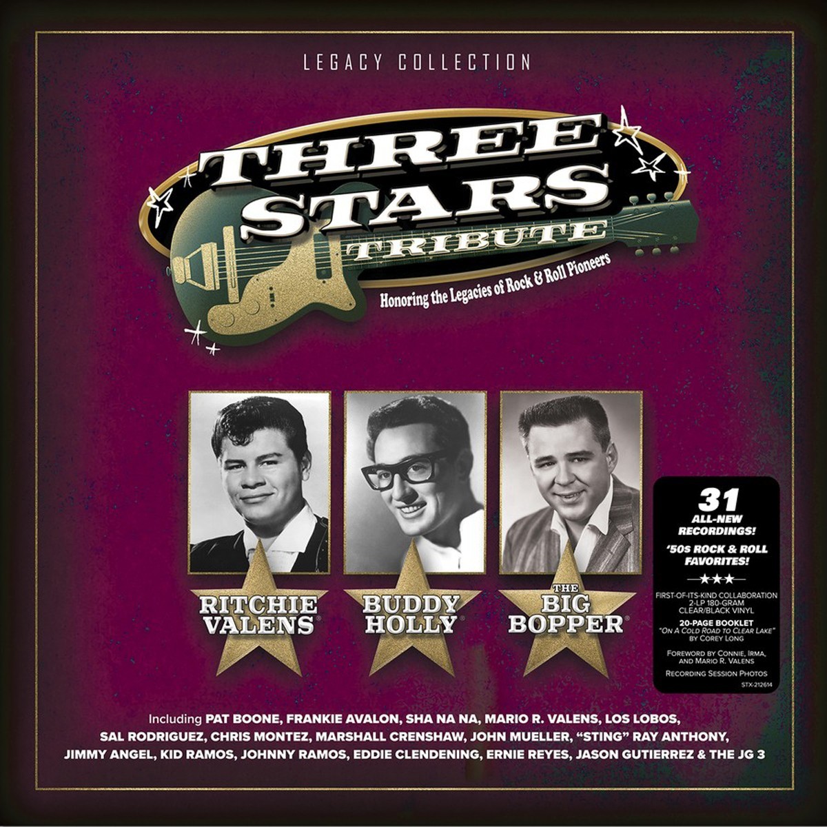Pat Boone - Three Stars Tribute (Clear/Black Vinyl)