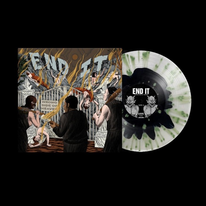 End It - Wrong Side Of Heaven (Black In Clear With Olive Green Splatter Vinyl)