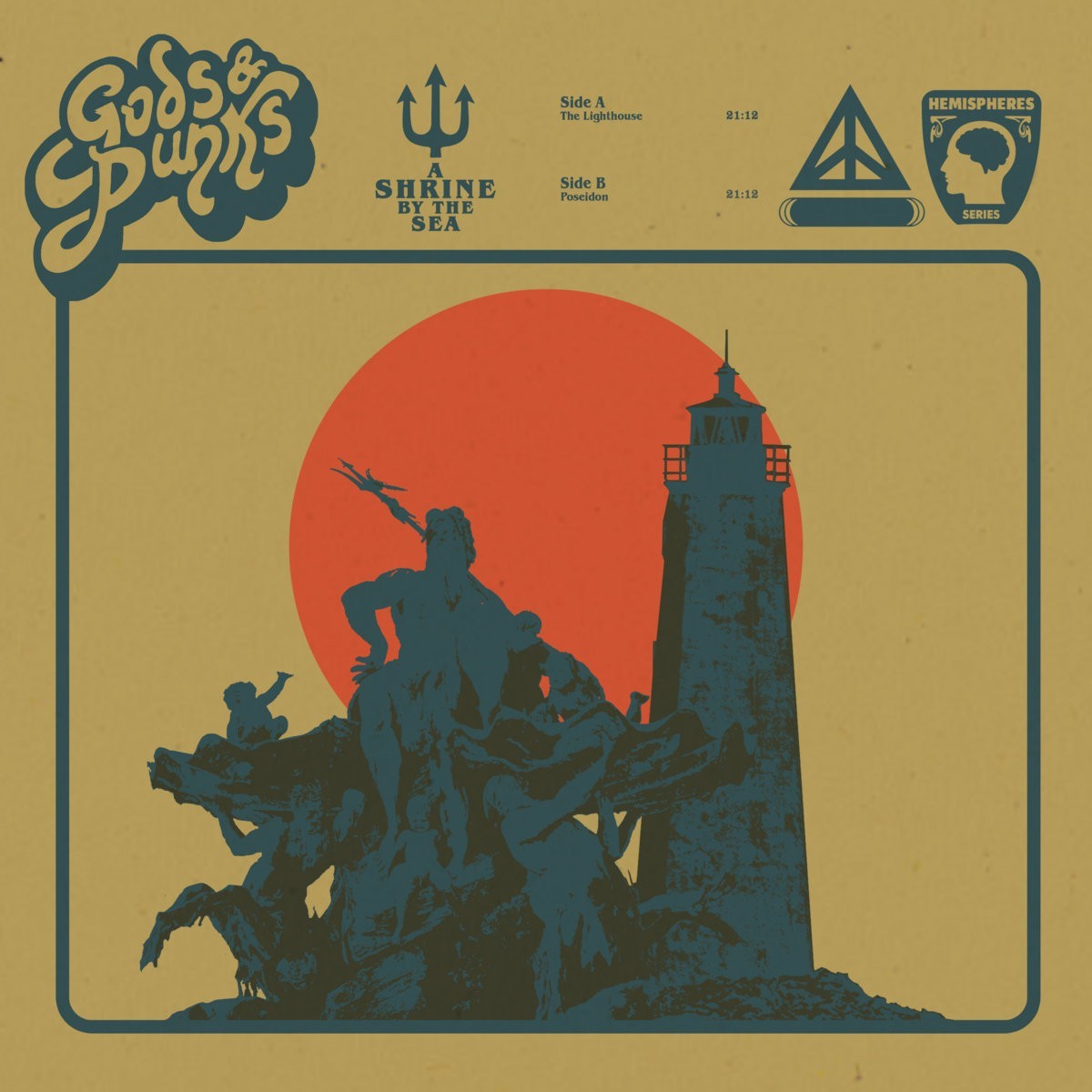 Gods & Punks - A Shrine By The Sea (Transparent Dark Green Splatter)