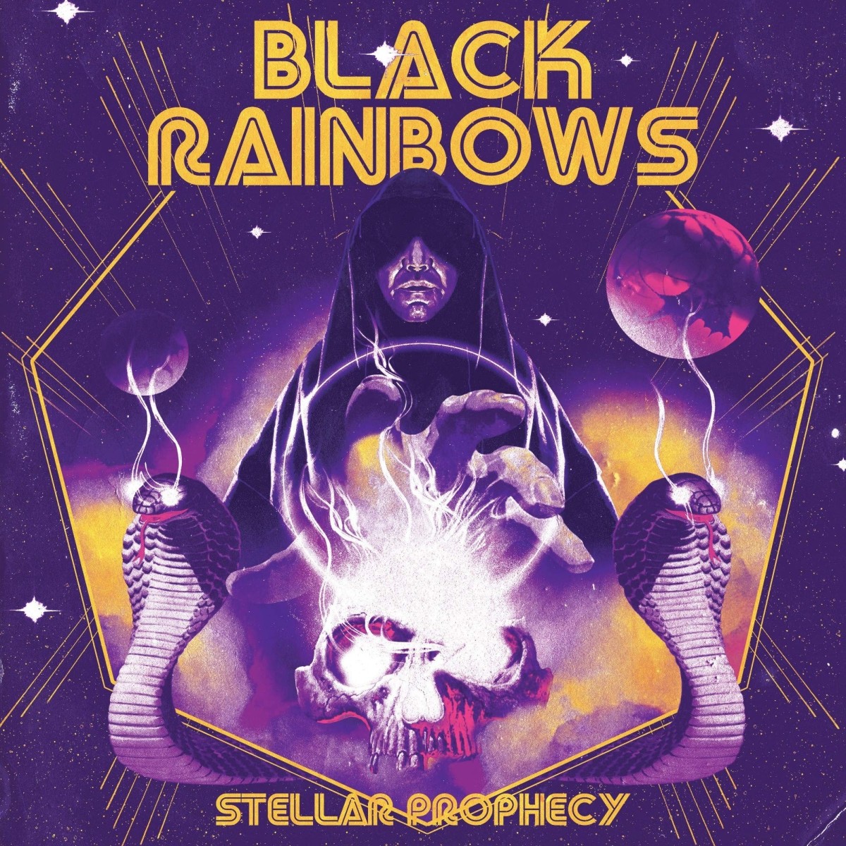 Black Rainbows - Stellar Prophecy (Red Background Splatter)