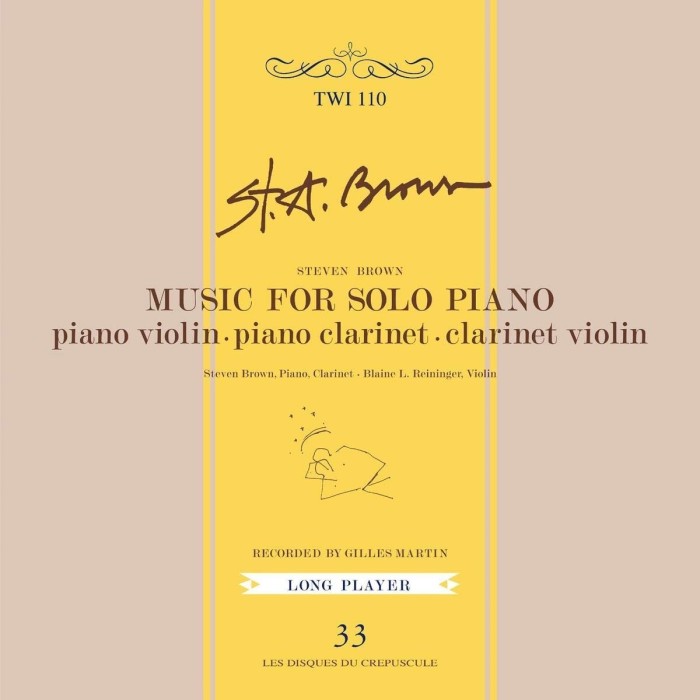 Steven Brown - Music For Solo Piano
