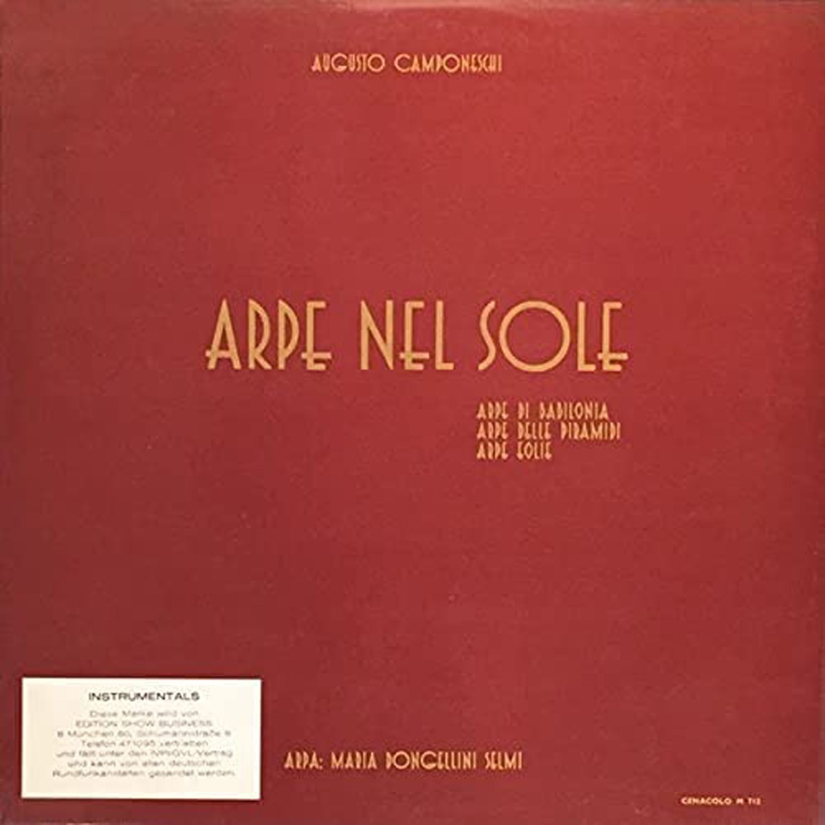Augusto Camponeschi - Arpe Nel Sole