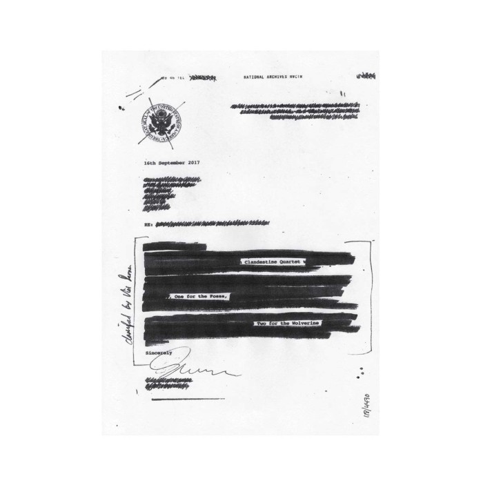 The Clandestine Quartet - One For The Fossa, Two For The Wolverine