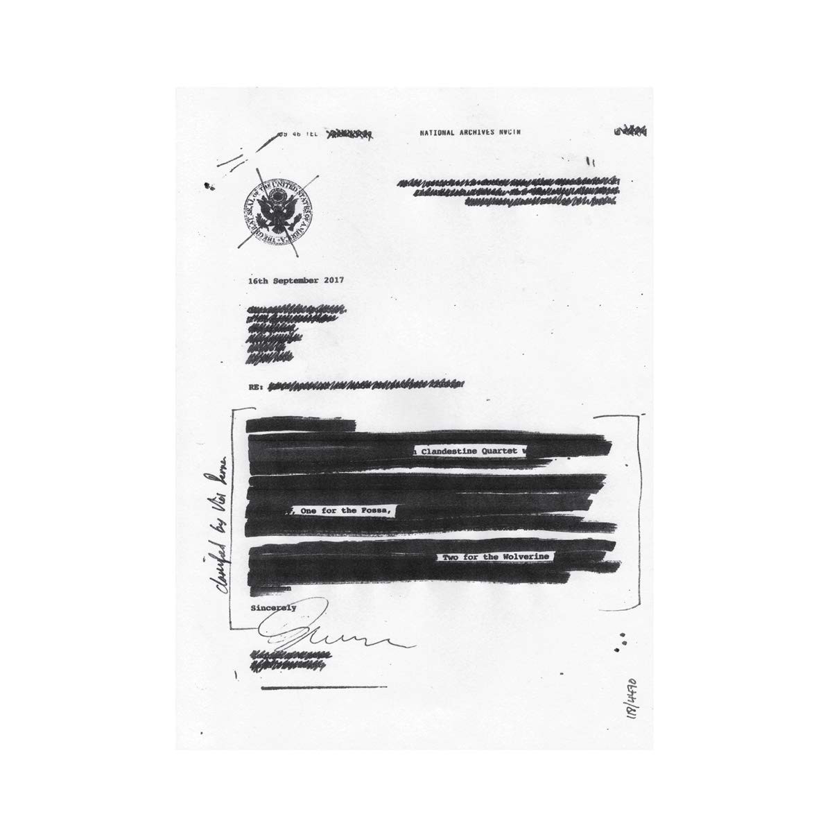 The Clandestine Quartet - One For The Fossa, Two For The Wolverine