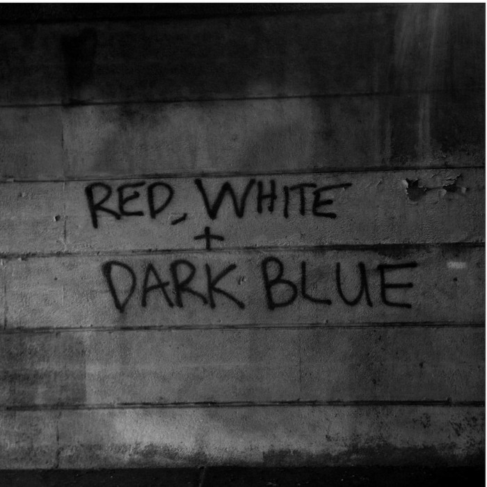 Dark Blue - Red / White