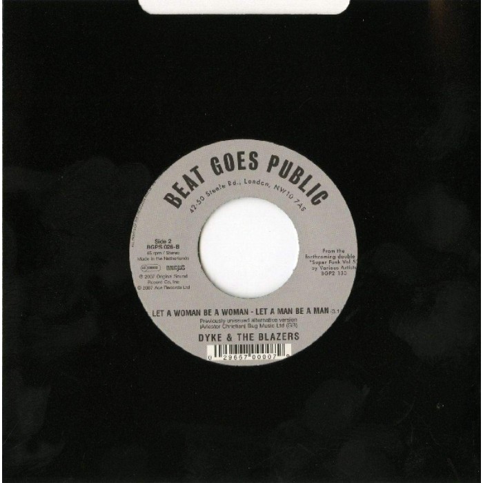 Dyke & The Blazers - Black Boy / Let A Woman Be A Woman - Let A Man Be A Man