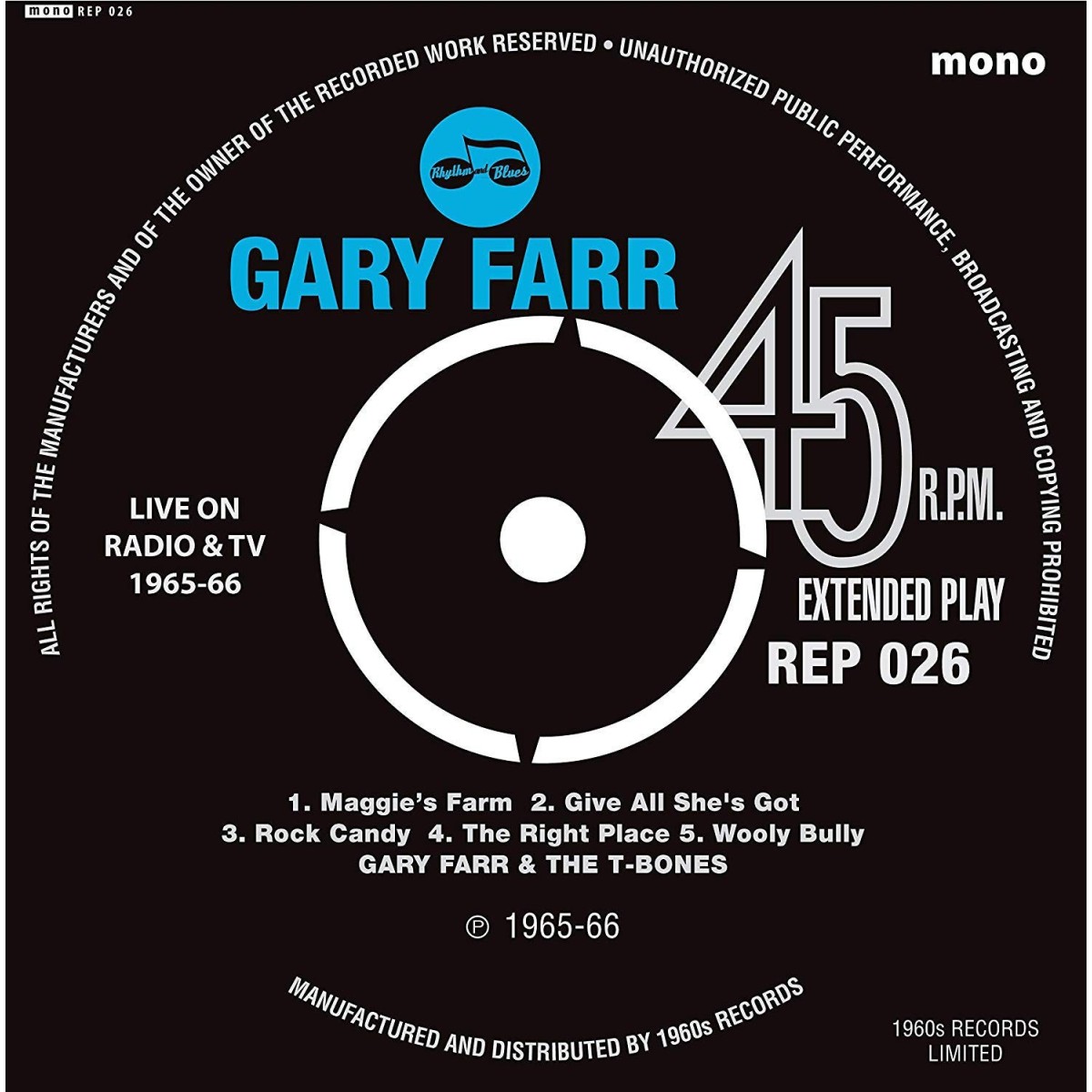 Gary Farr - Live On Tv (Ep)