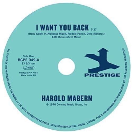 Harold Mabern - I Want You Back / Sister Janie