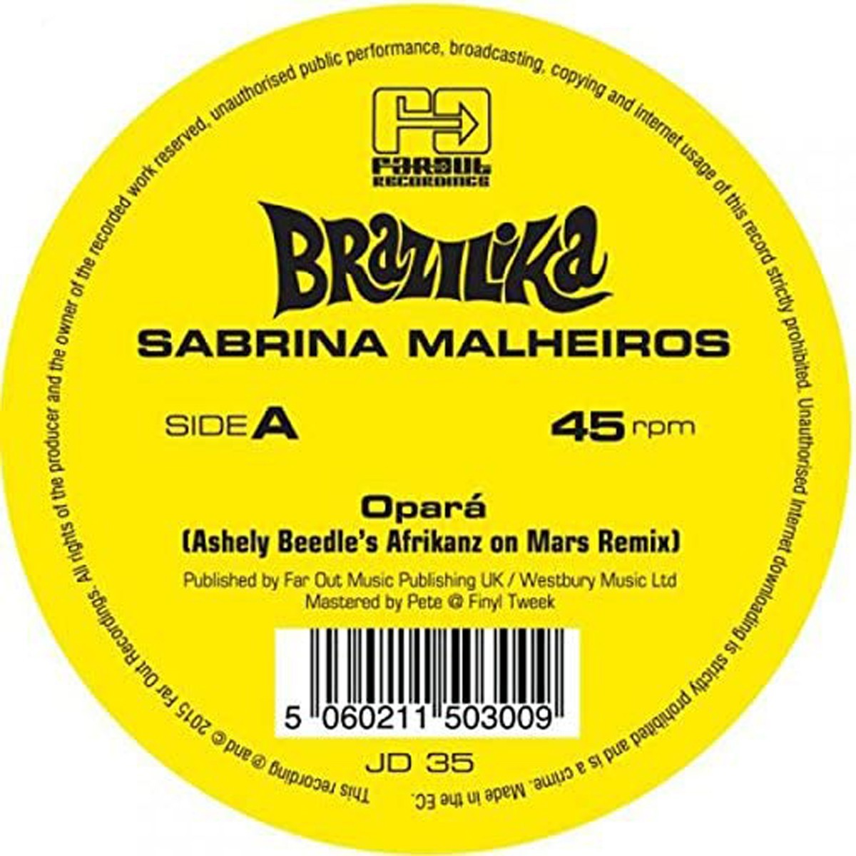 Sabrina Malheiros - Opara (Ashley Beedle Remixes)