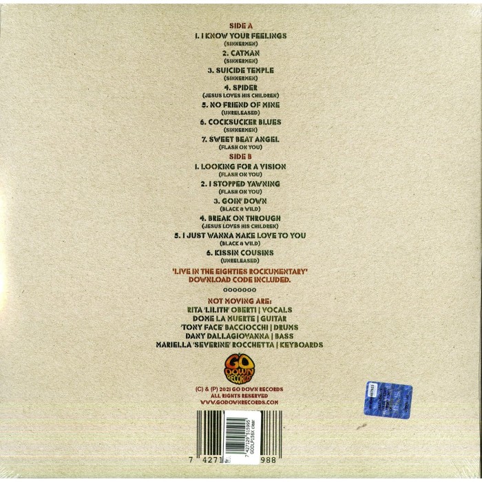 Not Moving - Live In The Eighties (Clear Vinyl)