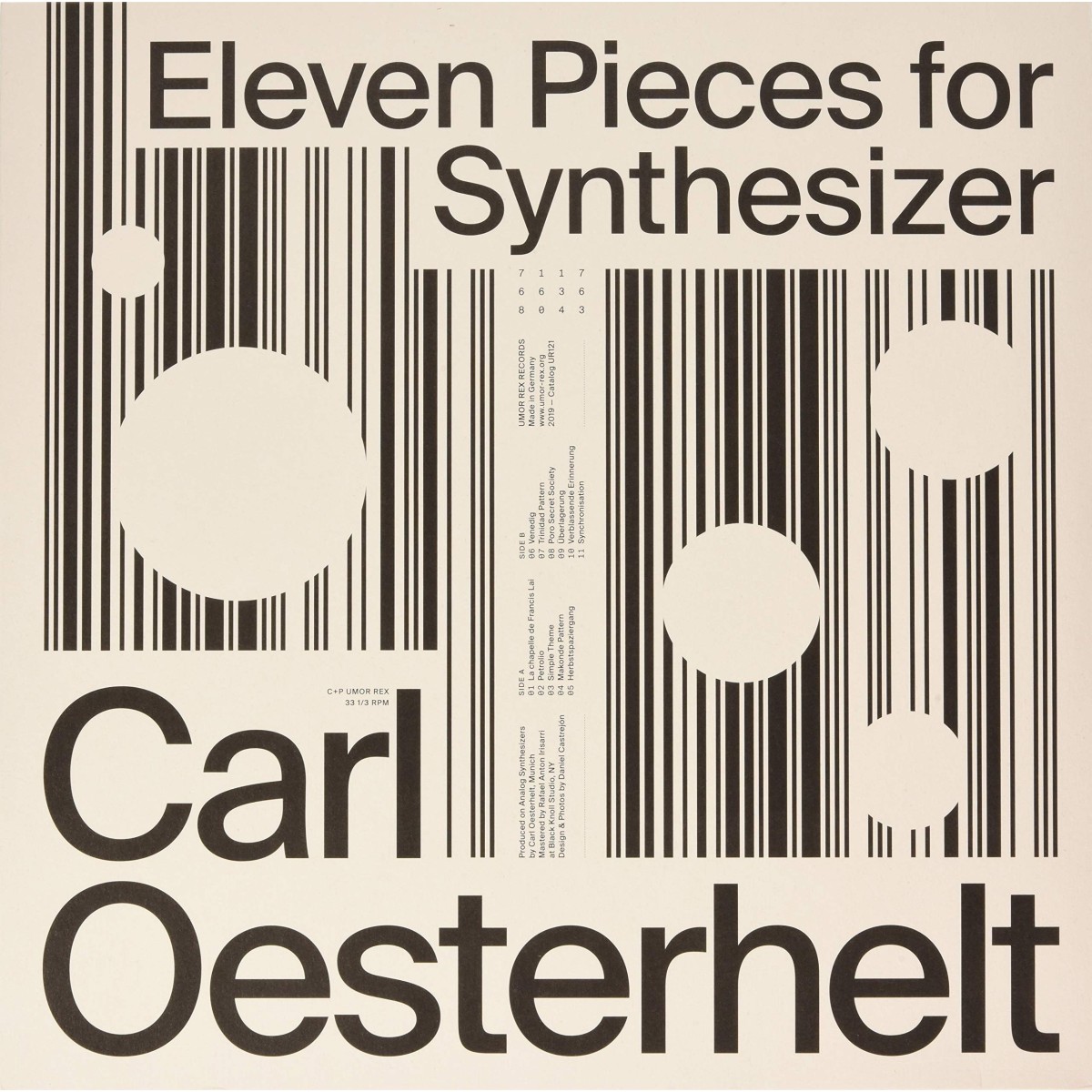 Carl Oesterhelt - Eleven Pieces For Synthesizer