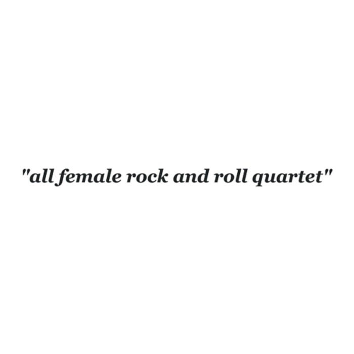 She's - All Female Rock And Roll Quartet