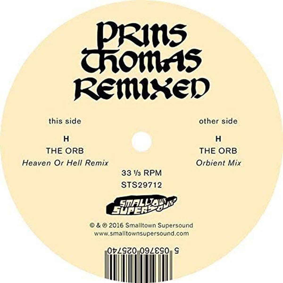 Prins Thomas - The +Orb Remixes