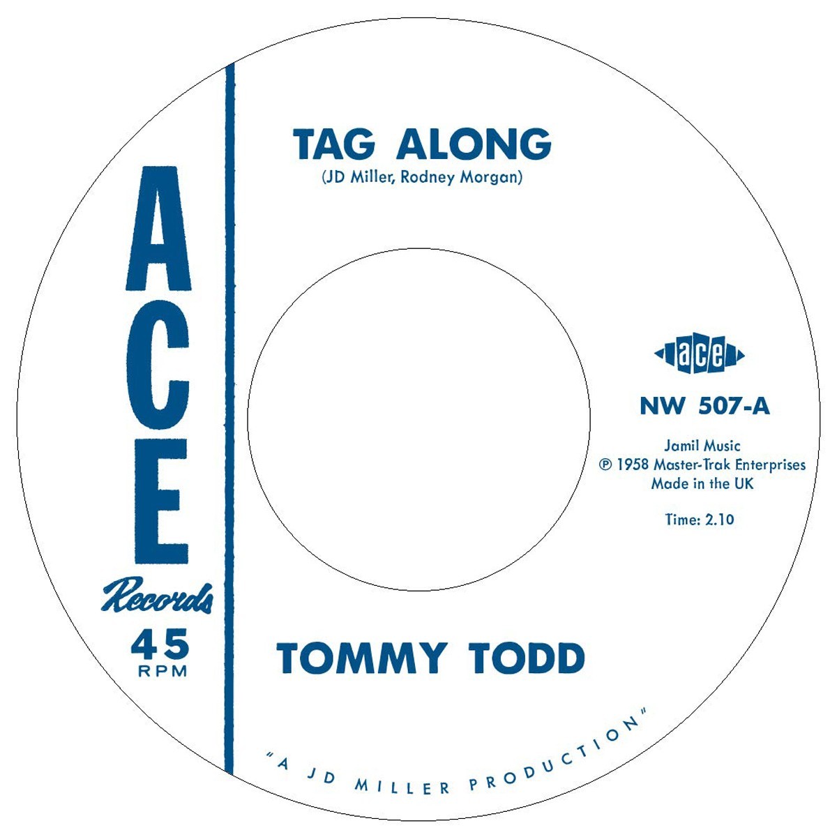 Tommy Todd & Wiley Jeffers - Tag Along / She's Coming Back Again