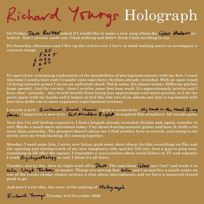 Richard Youngs - Holograph