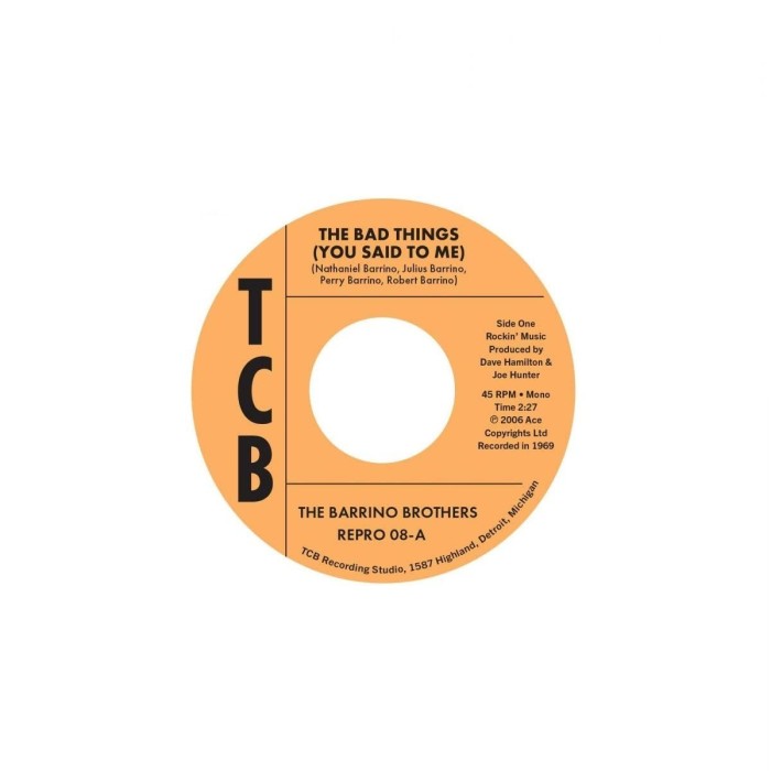 The Barrino Brothers - The Bad Things (You Said To Me) / Just A Mistake