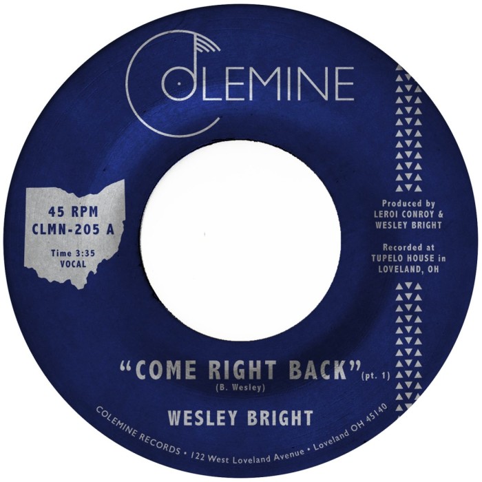 Wesley Bright - Come Right Back