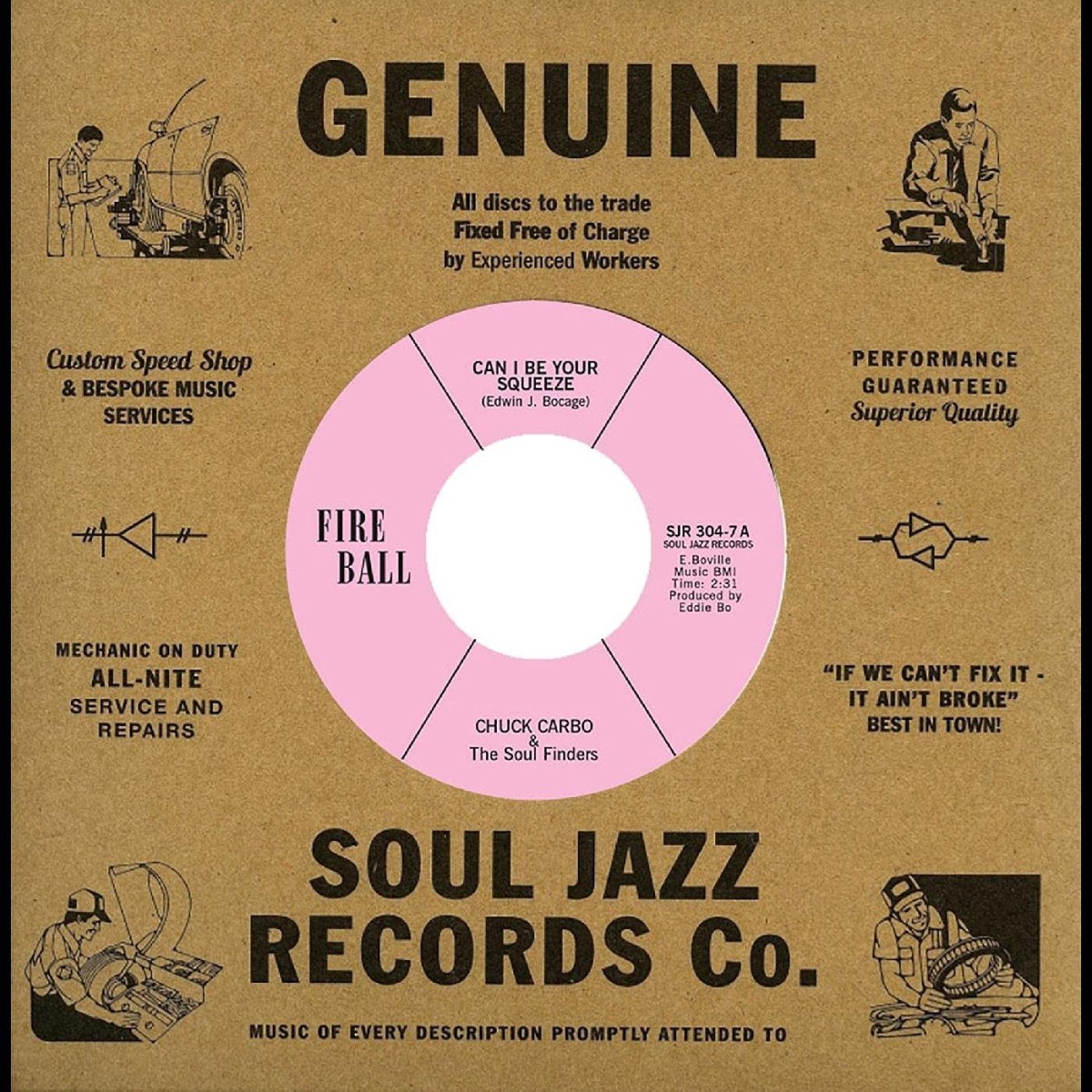 Chuck Carbo & The Soul Finders - Can I Be Your Squeeze / Take Care Your Homework Friend