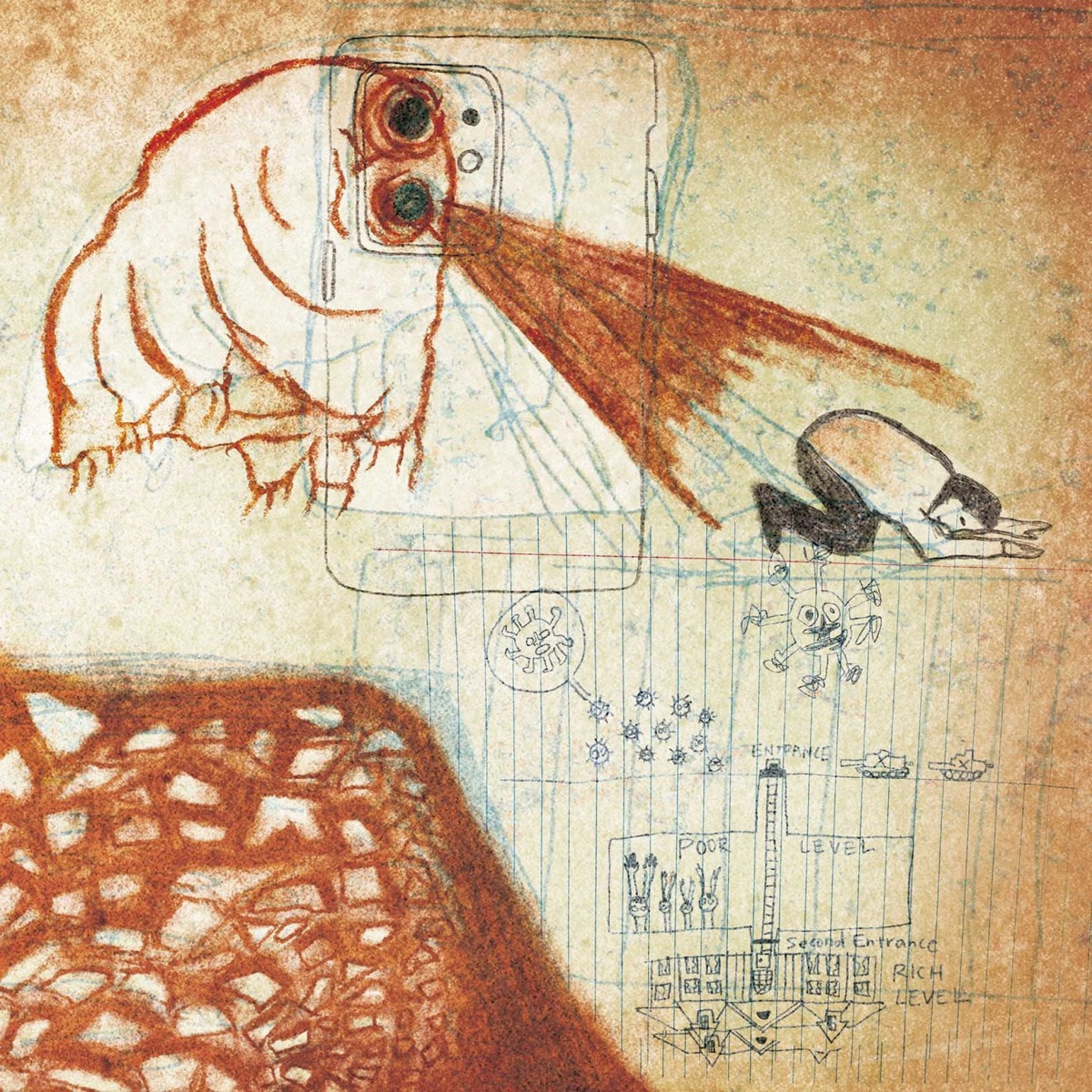 Deerhoof - Future Teenage Cave Artists (Blood Vinyl)