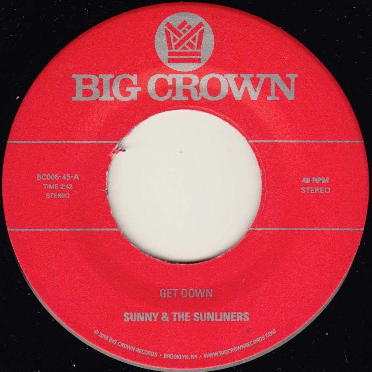 Sunny & The Sunliners - Get Down /Cross My Heart