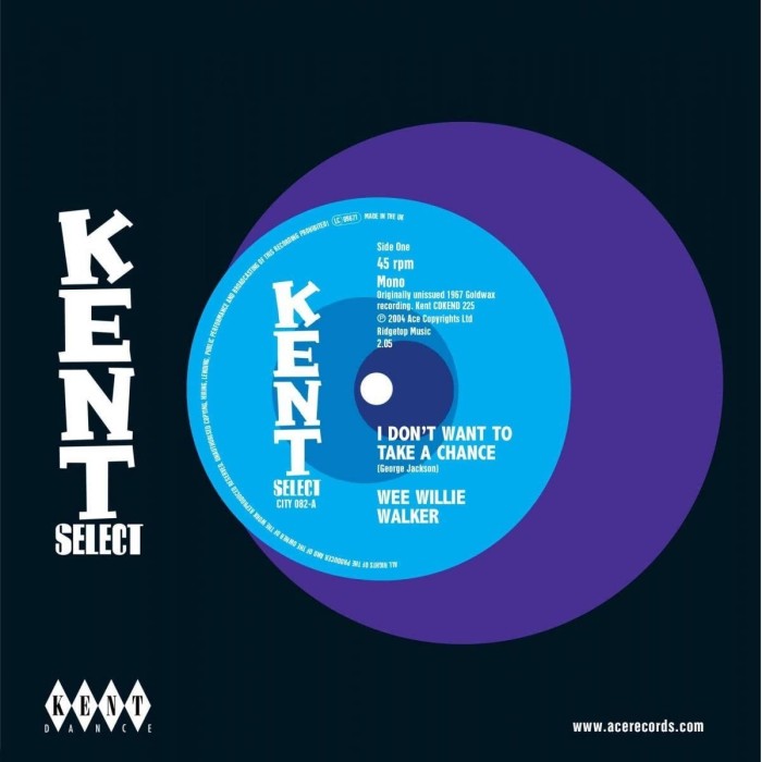 Wee Willie Walker - I Don't Want To Take A Chance / I Ain't Gonna Cheat On You No More