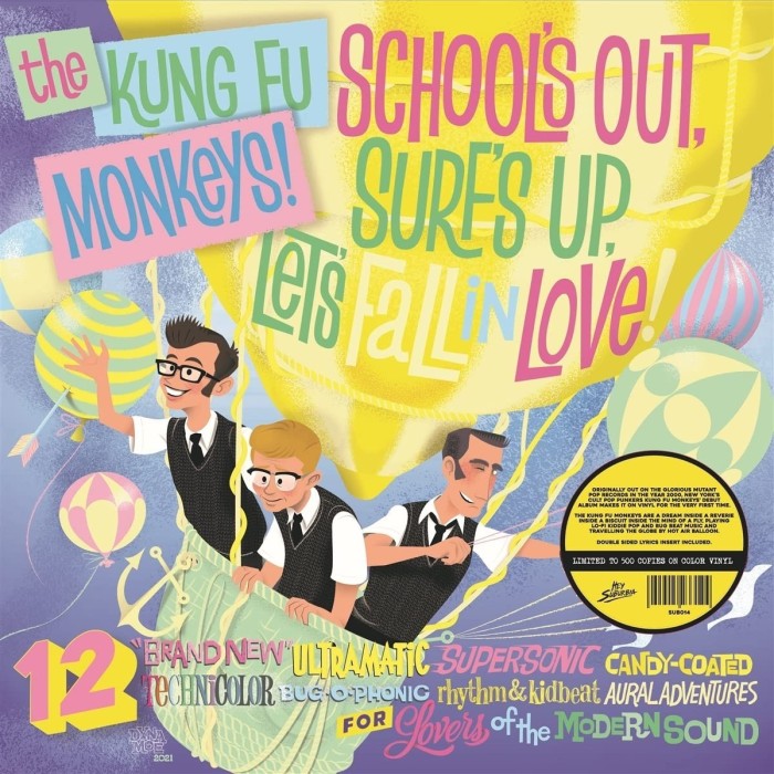 Los Kung-Fu Monkeys - School's Out, Surf's Up, Let's Fall In Love (White Vinyl)