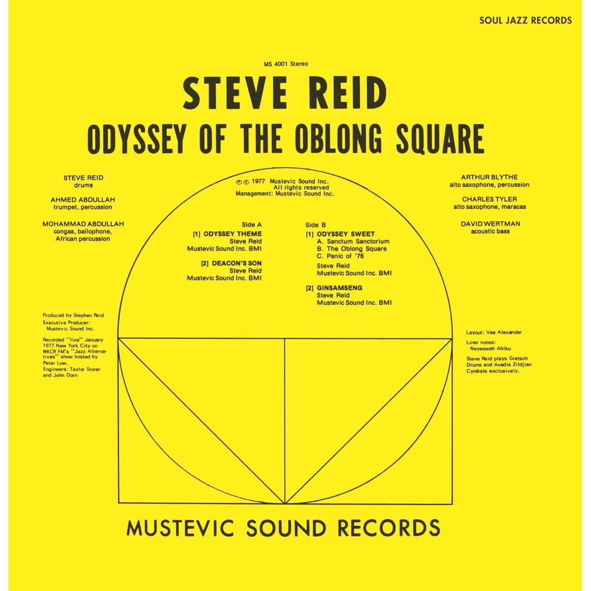 Steve Reid - Odyssey Of The Oblong Square (Gold Coloured Vinyl)