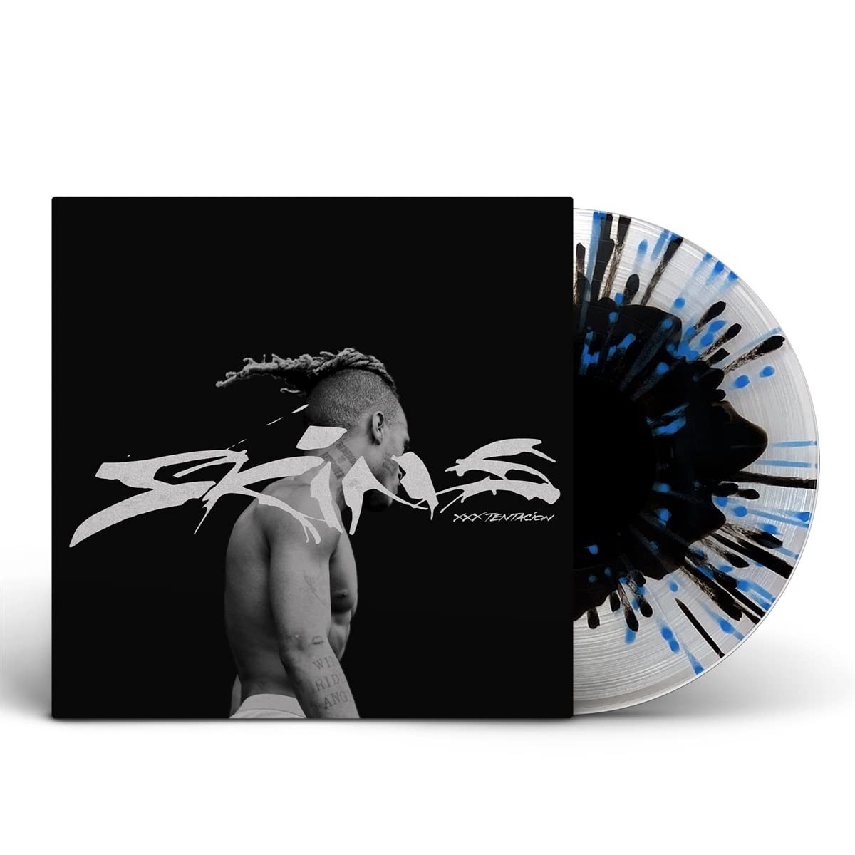 Xxxtentacion - Skins (Black In Clear Color In Color Vinyl With Black & Blue Splatter Vinyl)