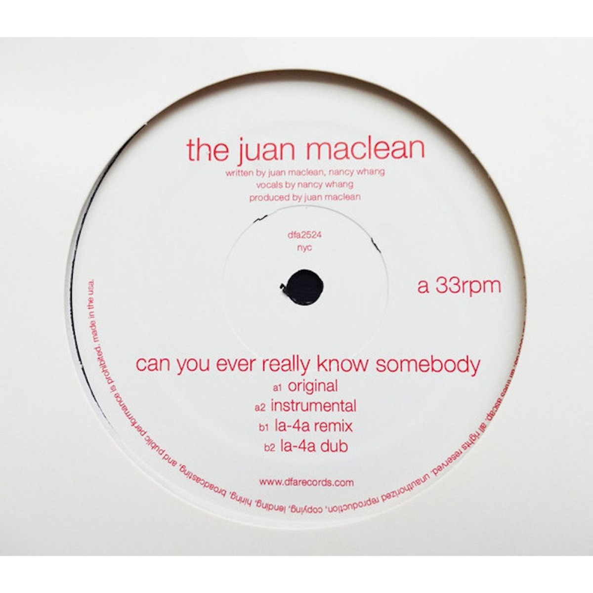Juan Maclean - Can You Ever Really Know Somebody