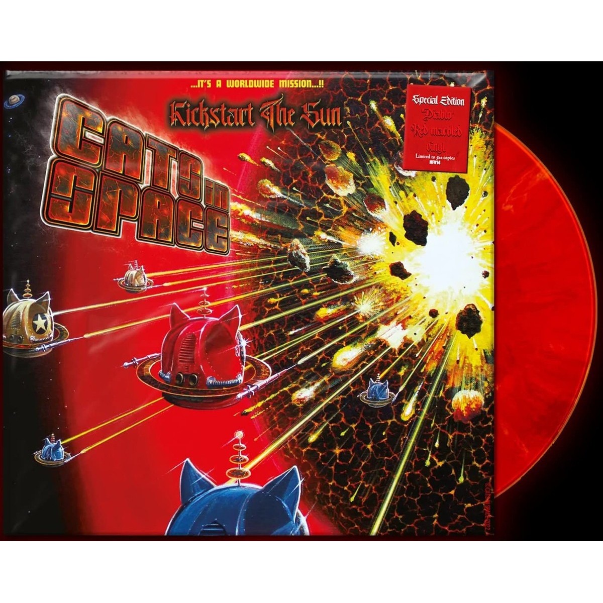 Cats In Space - Kickstart The Sun (Red Vinyl)