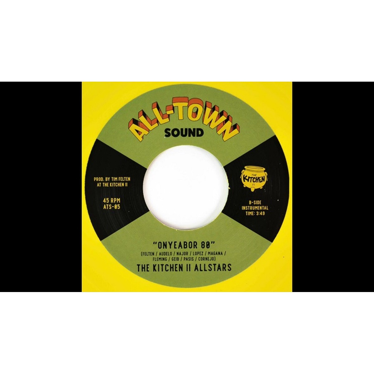 The Kitchen II Allstars - Bongo Grove / Onyeabor 80 (Yellow Vinyl)