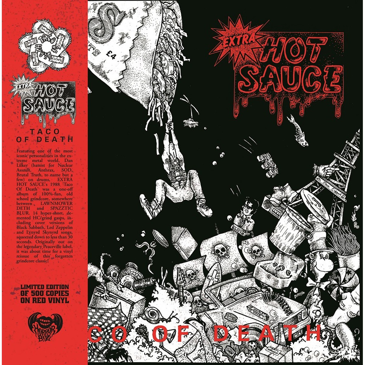 Extra Hot Sauce - Taco Of Death (Red Vinyl) (Obi Strip)