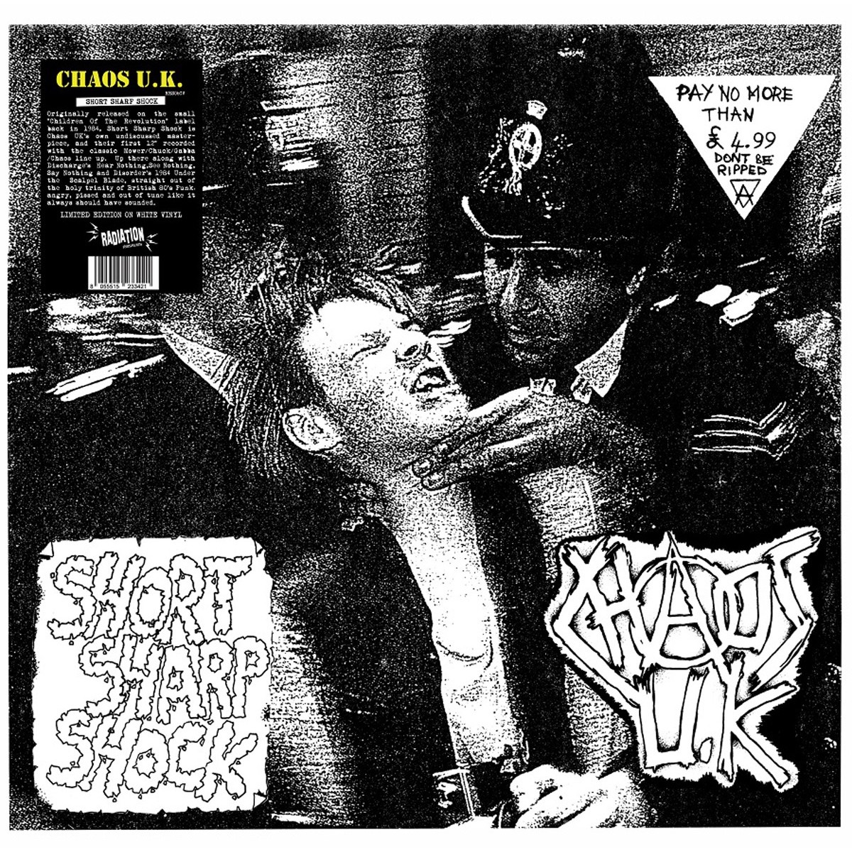Chaos UK - Short Sharp Shock (White Vinyl)