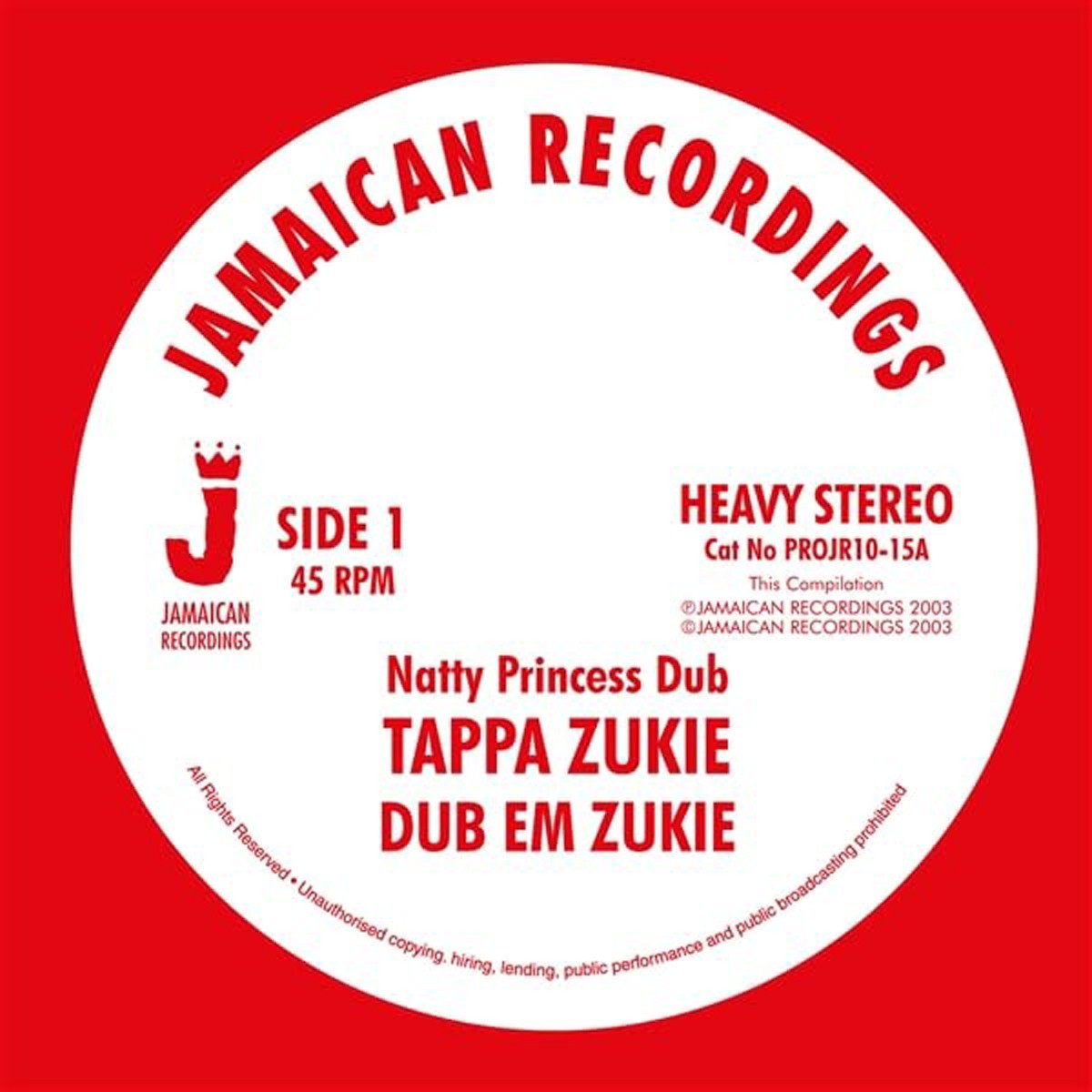 Tapper Zukie - Natty Princess Dub / Rock You Rock / Dub Hypocrites