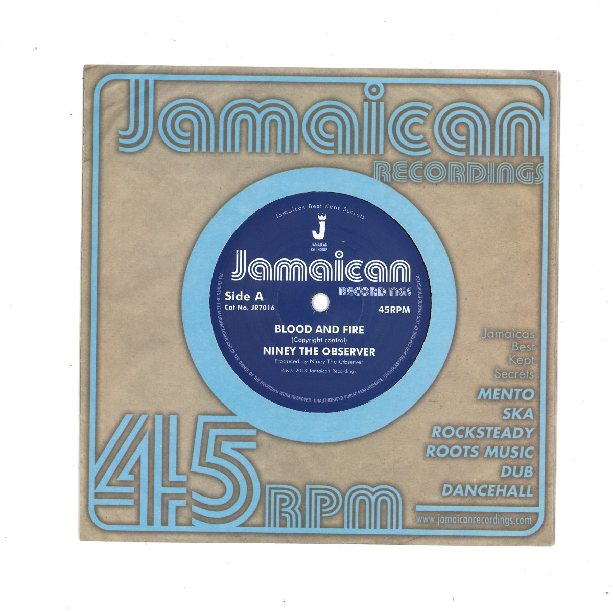 Niney The Observer - Blood And Fire / Brimstone And Fire